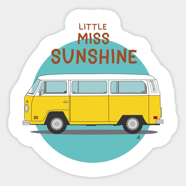 A good movie: little miss sunshine Sticker by atizadorgris